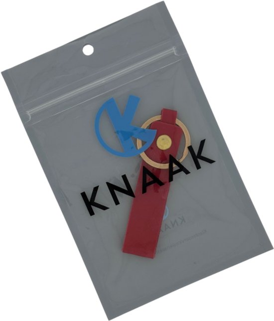 Porte-clés de Luxe Knaak - Cuir rouge - Cuir Goud - Porte-clés femmes et hommes - Cintre de sac
