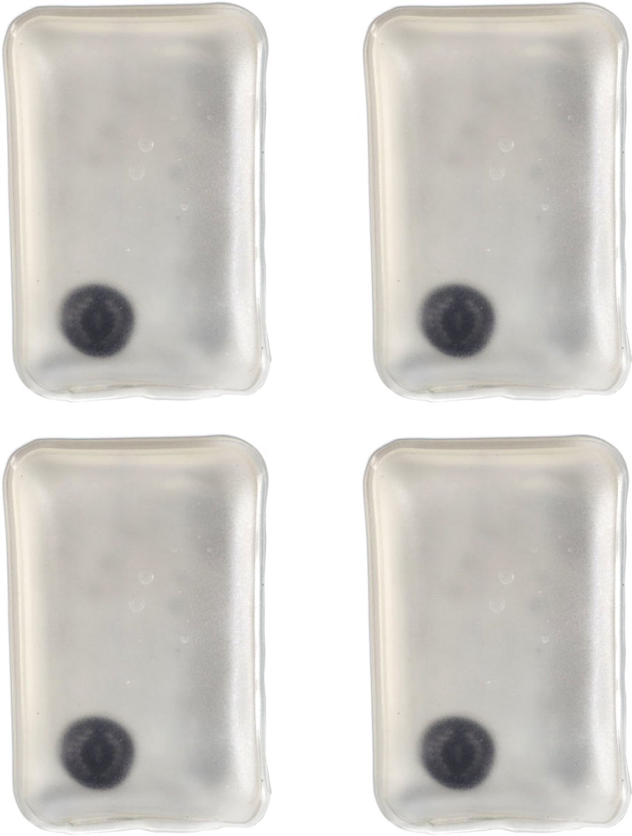Handwarmer - Herbruikbaar - Rechthoek - Voordeelset 4 Stuks !! - 4 x Transparant