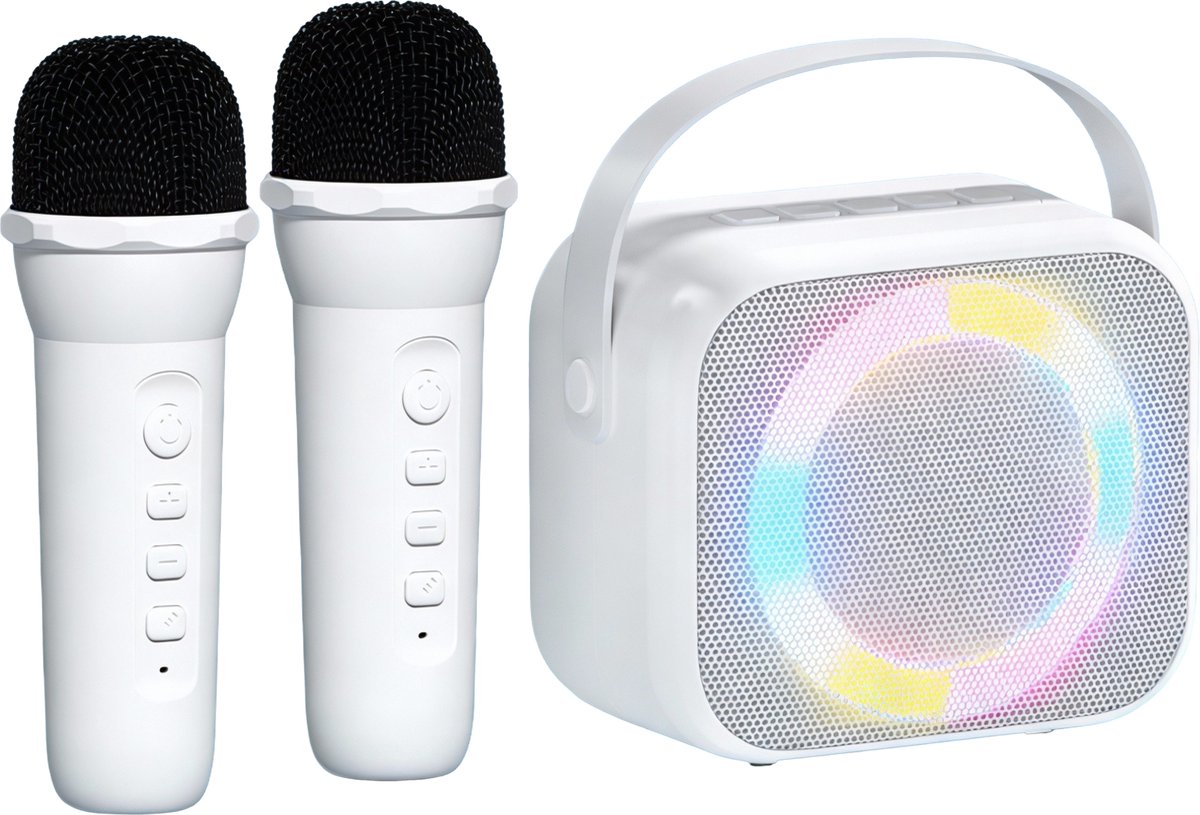 Karaoke Set - Compact - 2 Microfoons - Box - Zingen