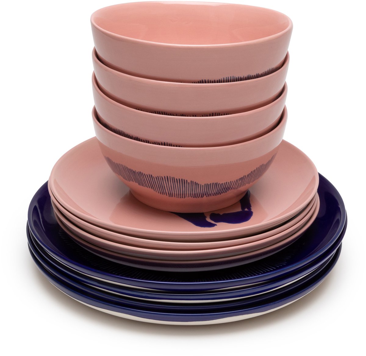 Serax - Ottolenghi Feast - Serviesset - Roze/Blauw - 12 stuks