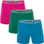 Muchachomalo Uni Heren boxershort - 3 pack - pink/Groen/Blauw - Maat M