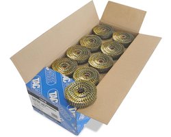 14400x Gecoate Spiraalnagels 35mm Plat Hoofd - Ringschacht voor Dak- en Houtskeletbouw
