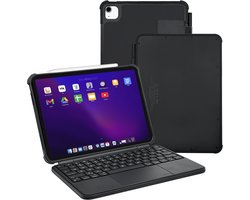 Macally IPKBCASE11 iPad (A16/11th en 10th gen.) toetsenbord folio hoes - Toetsenbord met verlichte toetsen en groot intuïtief touchpad - Vormvaste hoes - Verstelbare standaard - Alle onderdelen zijn afneembaar!