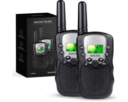 Ensemble talkie-walkie Regal Tech - 2 talkies-walkies - Convient aux enfants et aux adultes - Zwart
