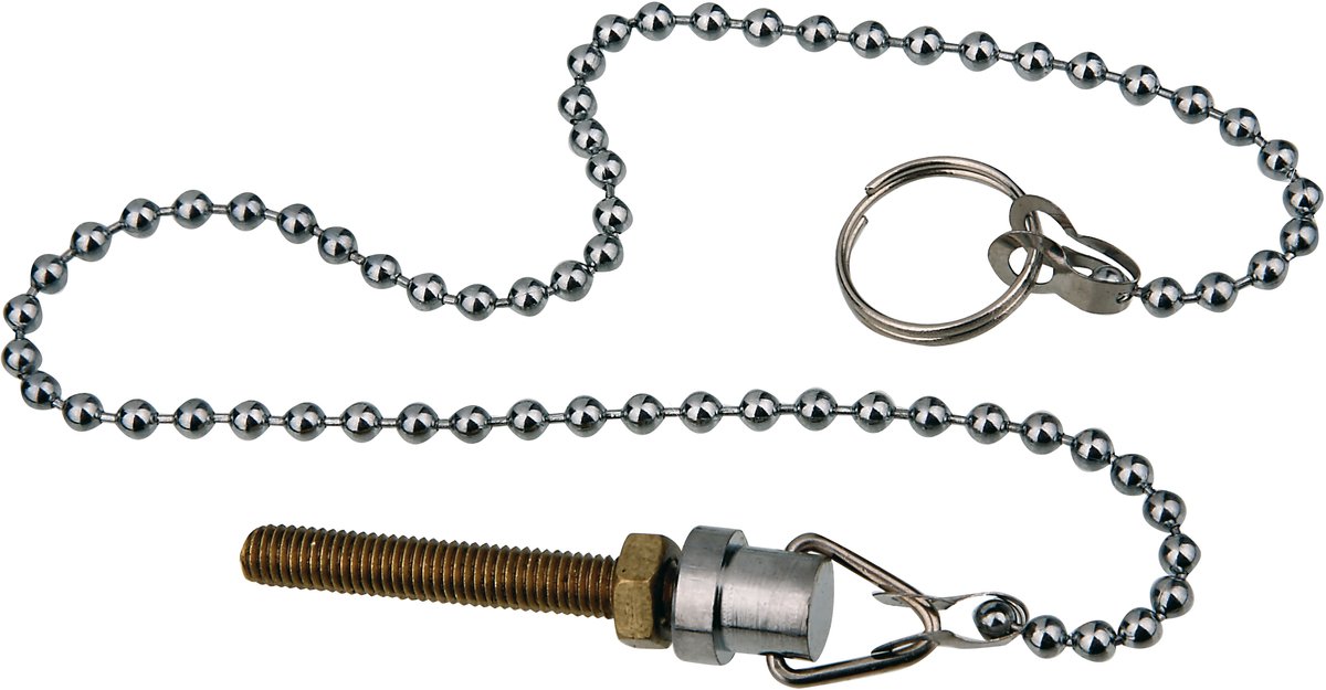 KIRCHHOFF Afvoerplug Ketting - Chroom - 300 mm - Met Schroef