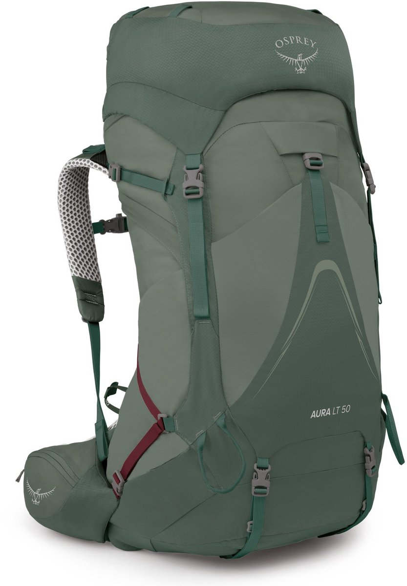 Osprey Aura AG LT 50 - Trekkingrugzak - Dames Koseret/Darjeeling Spring Green M/L