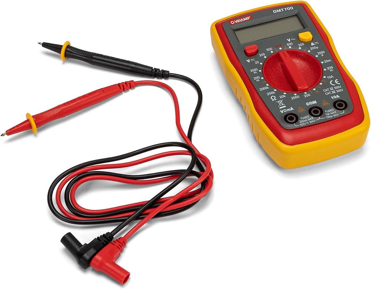 Digitale 7-in-1 Multimeter met Sondes en Verlicht Display