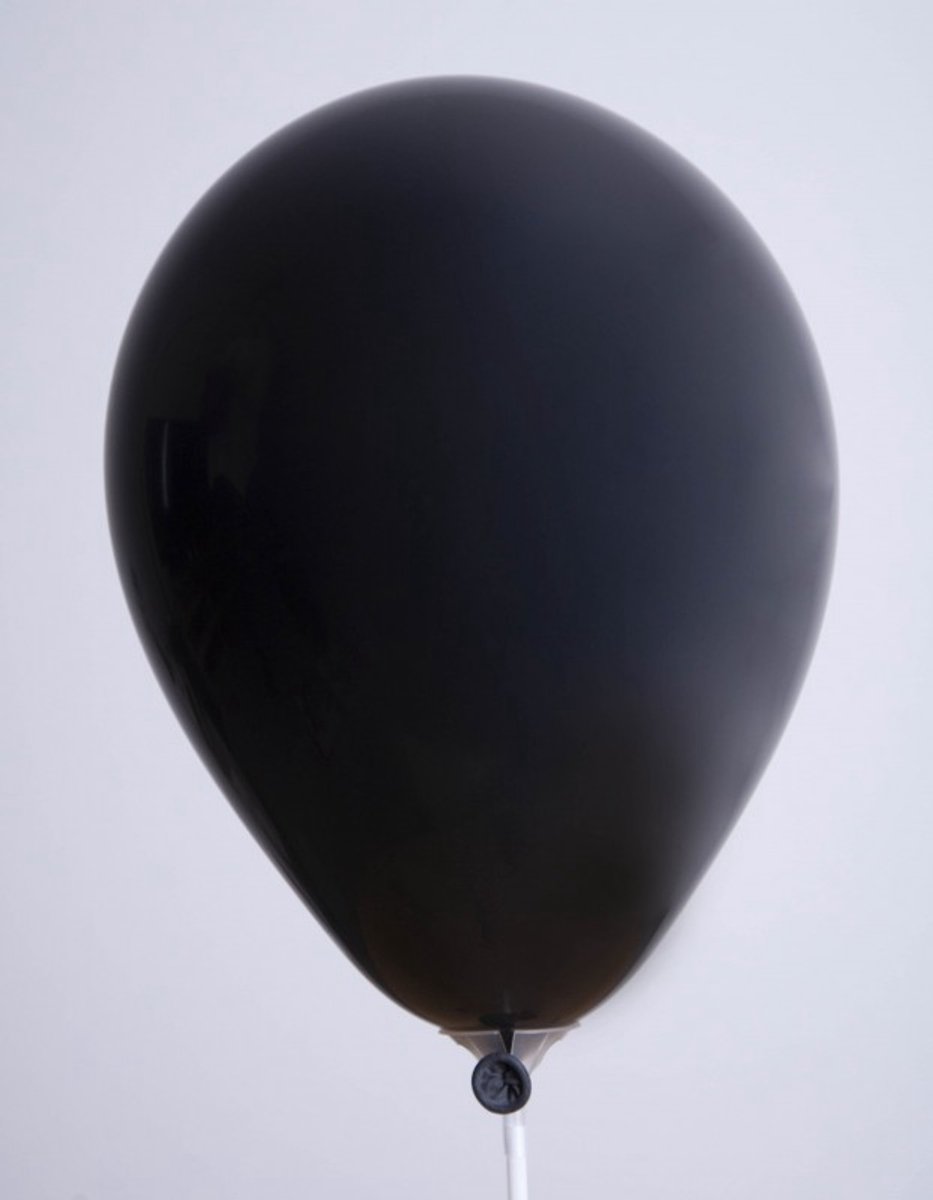 Globos ballonnen zwart - feestdecoratie zak met 25 stuks.