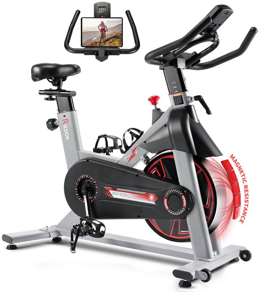 Stille Hometrainer met LCD-display – Magnetische Weerstand, Zwaar Uitgevoerd Indoor Fiets voor Thuisgebruik (1-stuks)