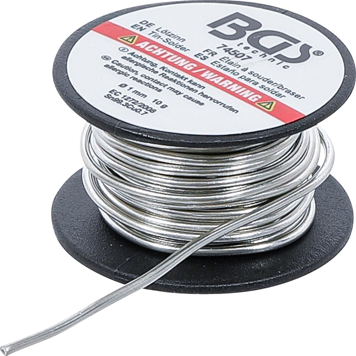 Loodvrij Soldeertin Rol Ø 1 mm - 10 gram - Sn99.3Cu0.7 voor Elektronica en Printplaten