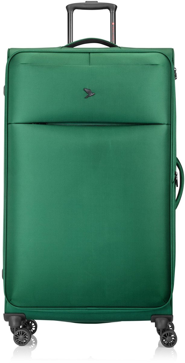 Pack Easy GoUp 4 wielen Trolley XL 90 cm met uitbreidingsplooi - Zachte bagage - TSA slot - grün