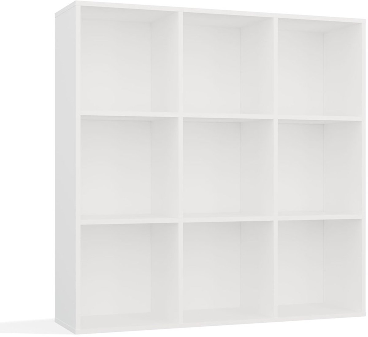 MALWA MALAX - Vakenkast - 9 vakken - gesloten achterwand - wit
