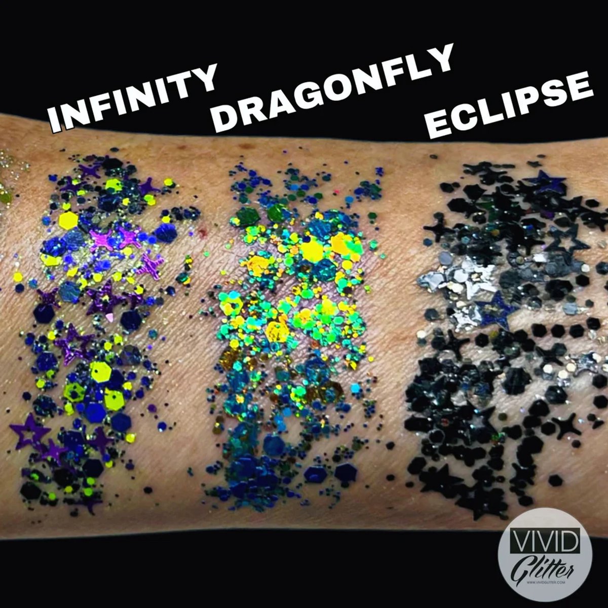 Vivid - Glitter cream - Dragonfly - Carnaval - Vasteloavend - Schmink - Glitter crème - Face en body glitter art -