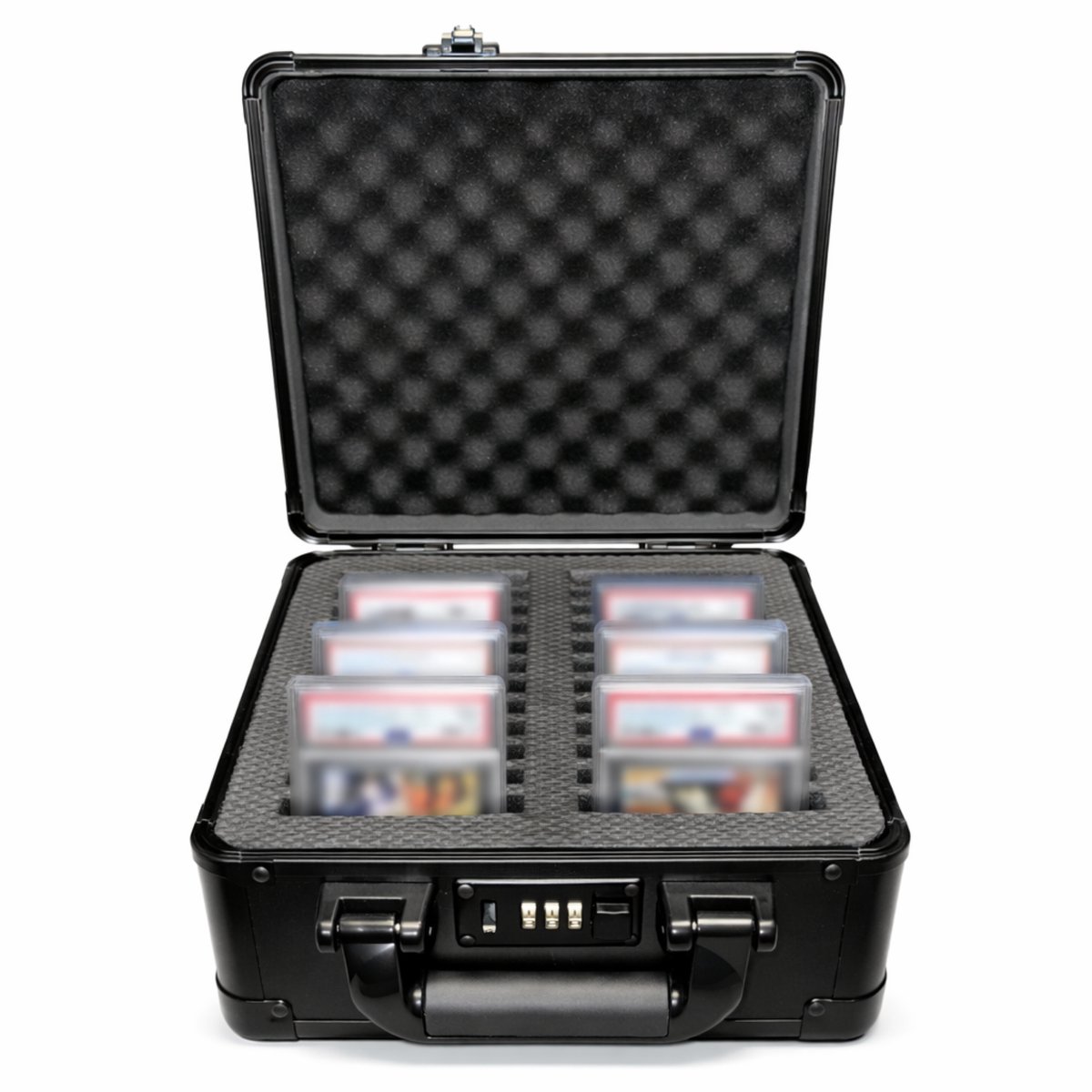 Cruva Slab Case 26 Vakken – Universele Slab Opbergkoffer Geschikt voor PSA, BGS, CGC & Meer – Inclusief Cijferslot - Draagbare en Veilige Koffer - Geschikt voor Pokémon, Sportkaarten & Andere TCG