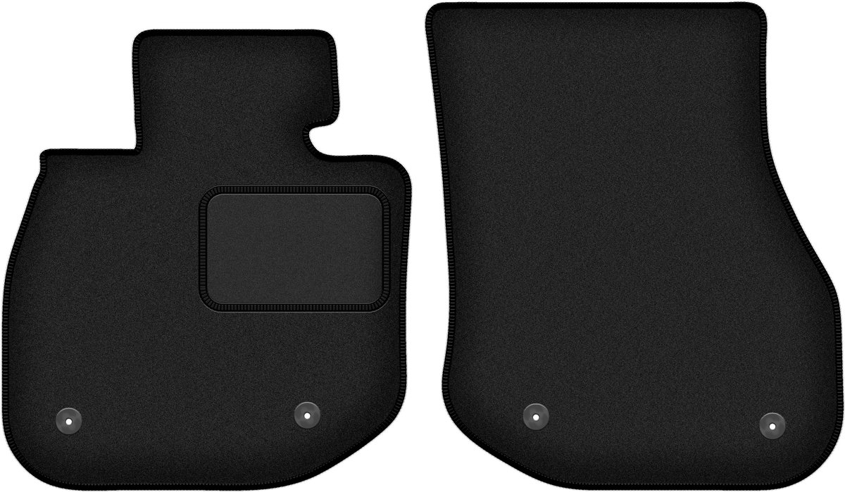 Wielganizator WLG-CARLUX Serie - Auto Vloermatten voor BMW iX1 - Zwart - Voor