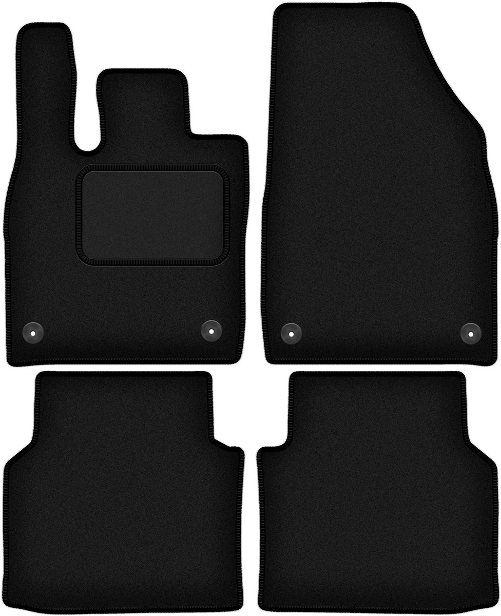 Wielganizator WLG-CARLUX – Auto Veloursmatten – Zwart – VW ID.5 Suv (2022-)