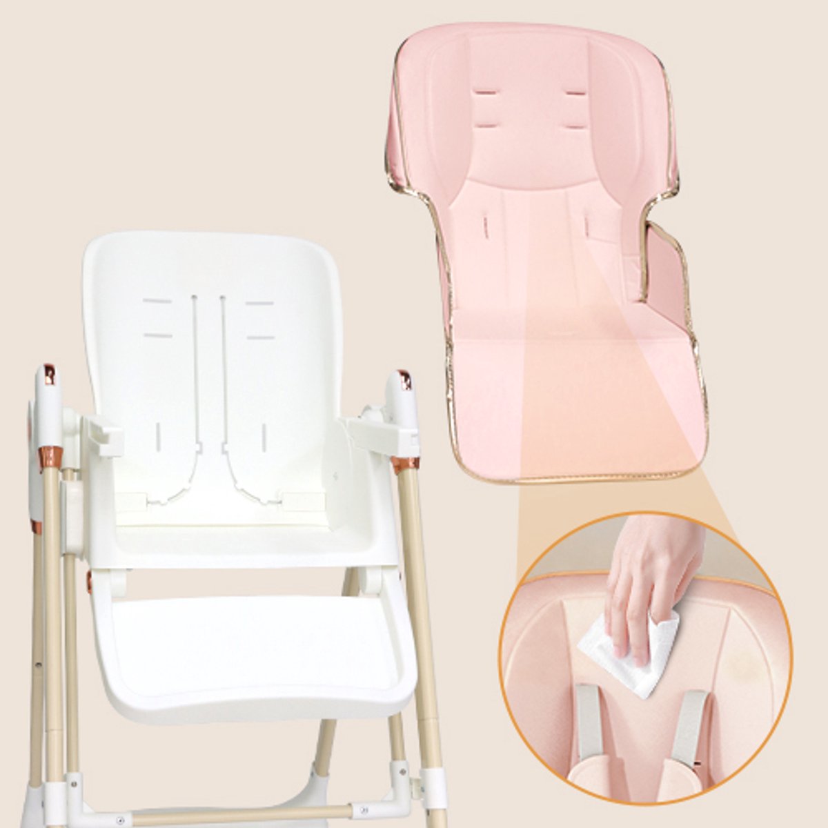 Kinderstoel Kinderstoel 4-in-1 Schommelstoel - afbeelding 2