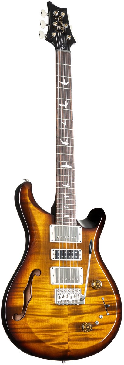 PRS S2 Special Semi-Hollow Black Amber - Custom elektrische gitaar