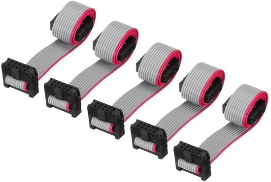 Produktbild von QUARKZMAN Flachbandkabel Regenbogen – 34 Pin, 2,54 Mm, 0,3 M, FC Doppelt Weiblich