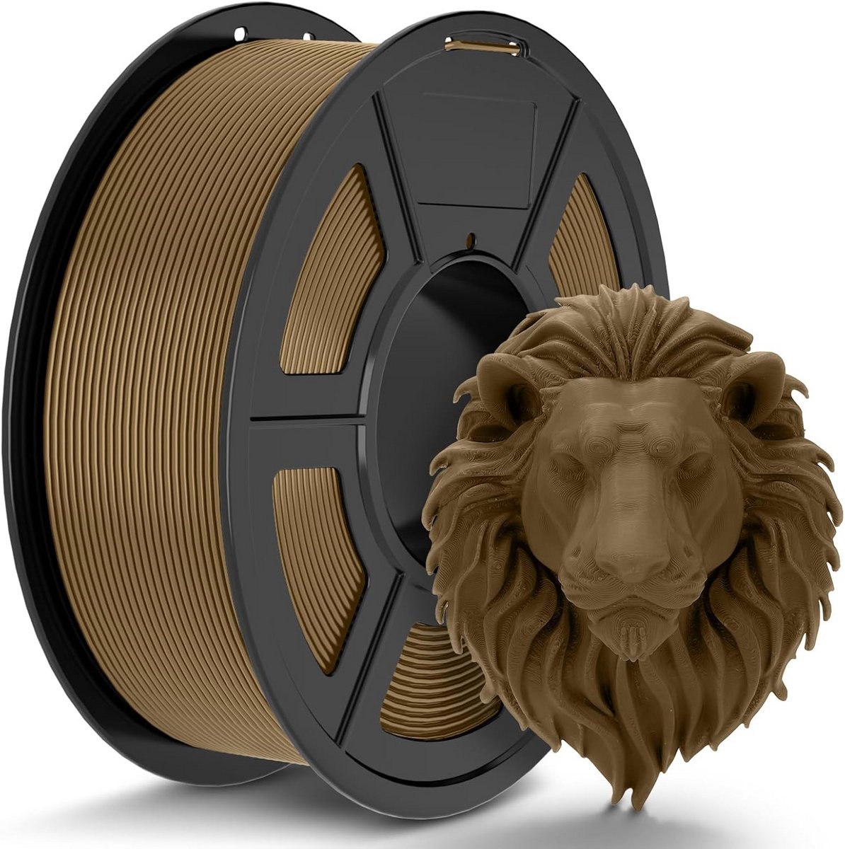 PLA 3D Printerfilament 1.75mm Bruin, 1kg Spoel - Hoge Maatnauwkeurigheid