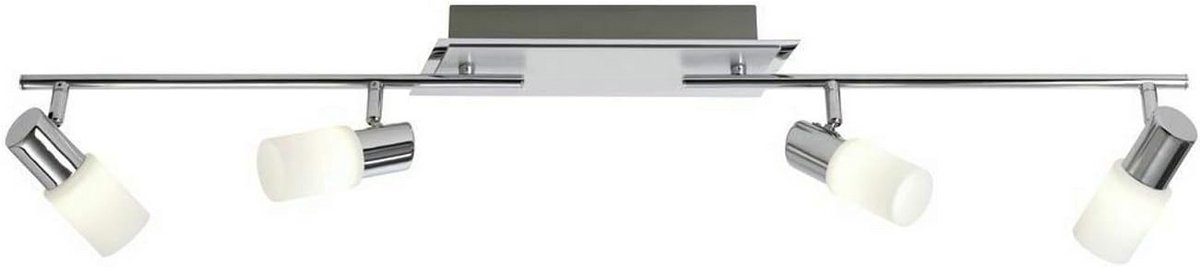 Verstelbare LED Balk met Geborsteld Aluminium en Wit Glas