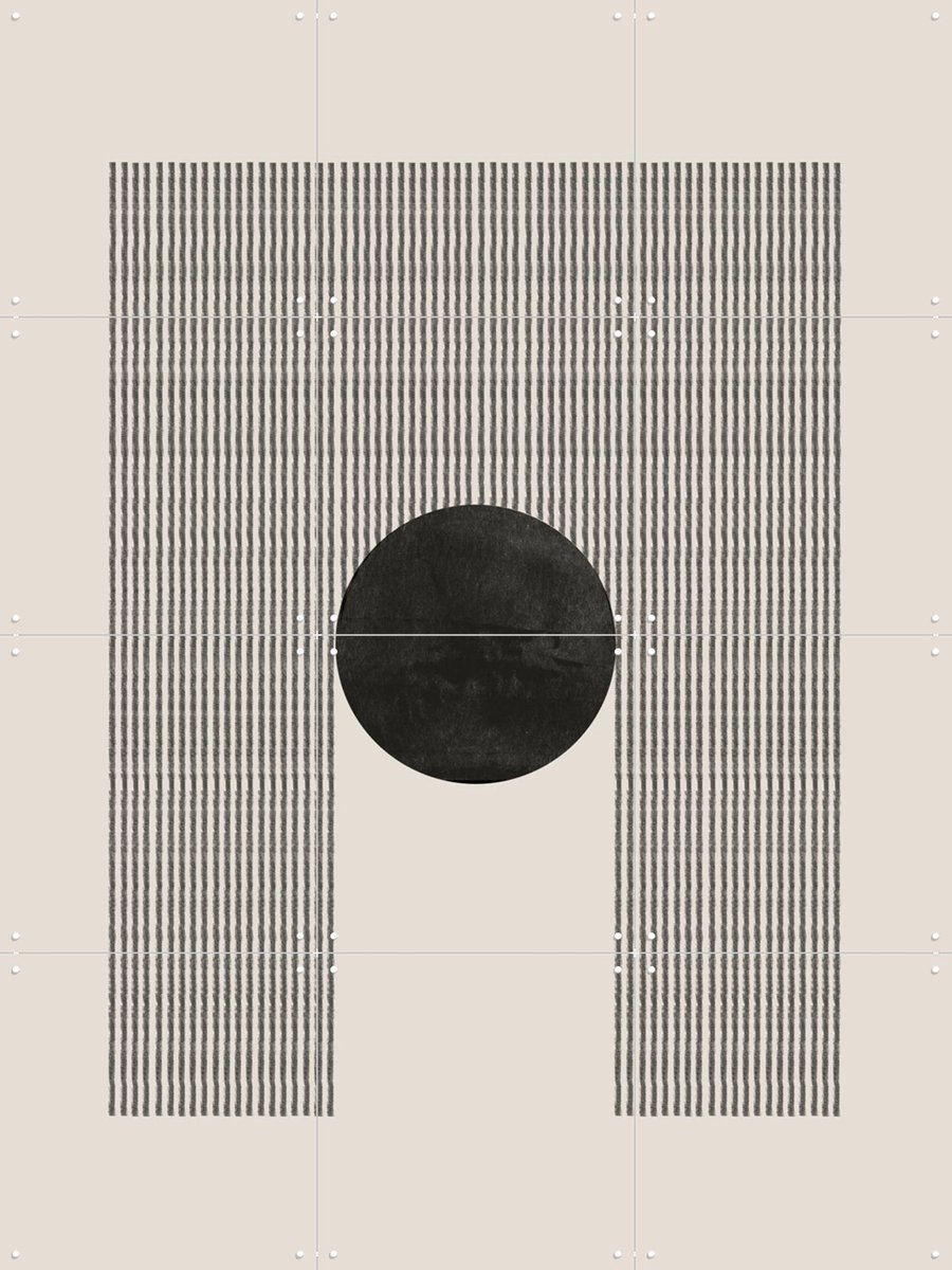 IXXI BaB No.9, The Miuus Studio & Various - 60 x 80 cm - Gratis ophangtool - Grote wanddecoratie en posters - Grafisch Ontwerp, Line art, Strepen