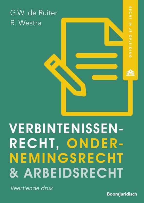 Recht in je opleiding - Verbintenissenrecht, ondernemingsrec ... - cover
