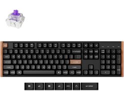 Keychron K10 HE toetsenbord special edition zwart/hout Magnetic Nebula switch