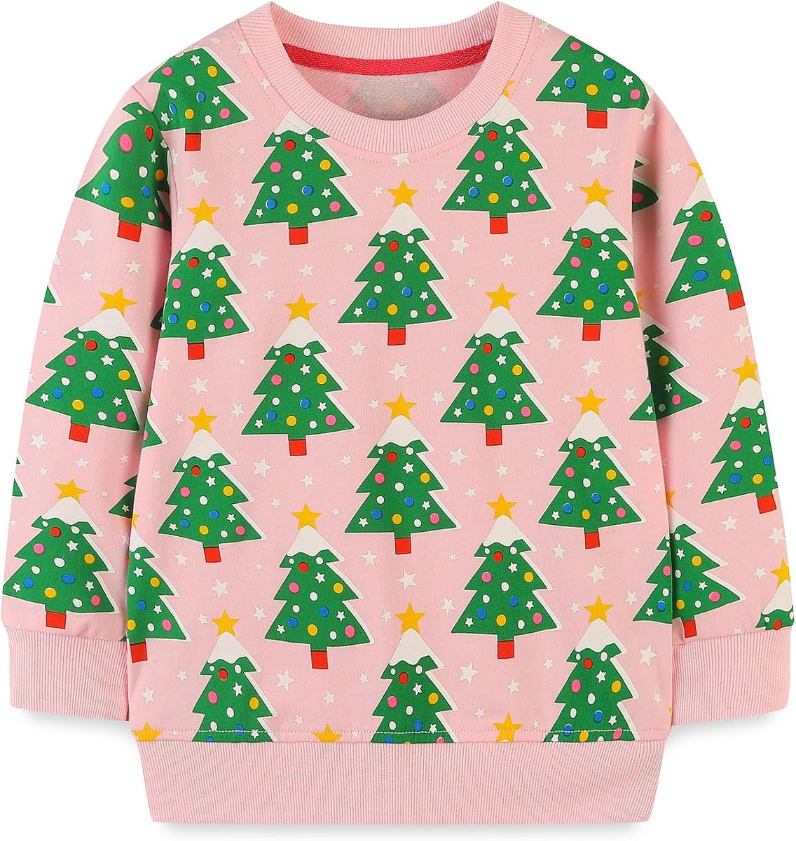 Schattig Katoenen Meisjessweatshirt met Lange Mouwen en Dierenprints (Maat 1-12 jaar)