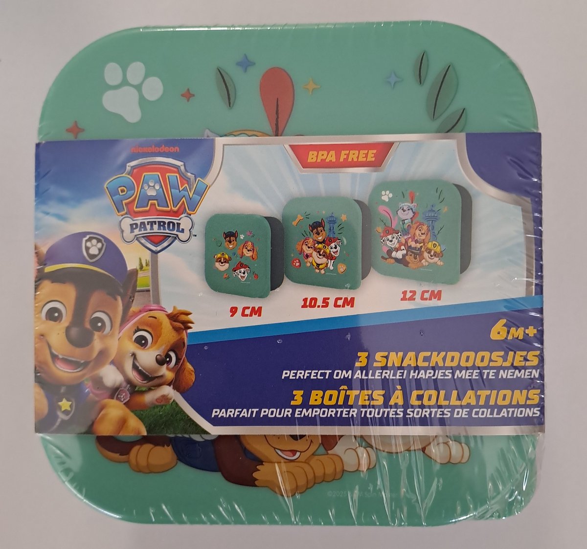 Paw Patrol Snackbox 3 stuks