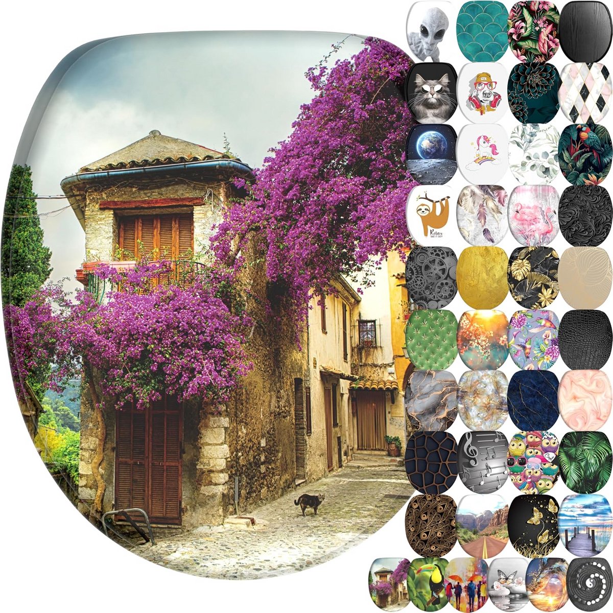WC-bril met Softclose en Eenvoudige Montage - Toscane Design