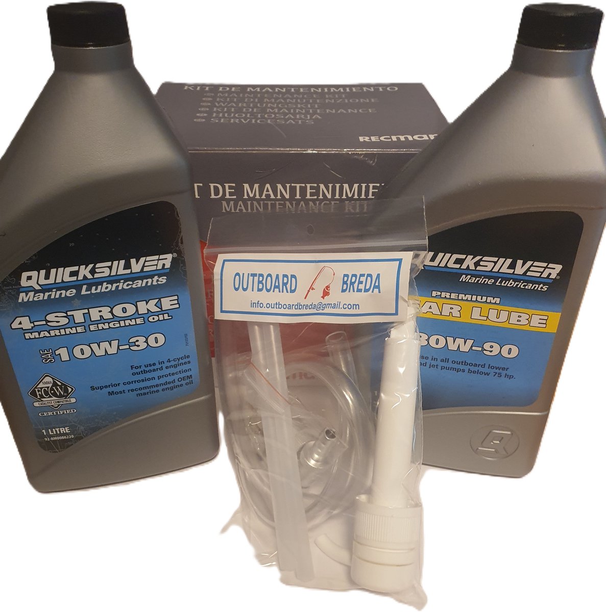 Mercury 8 / 9.9 / 15 PK (323 cc) 4-Takt Onderhoudskit met olie en pomp - Outboard Breda