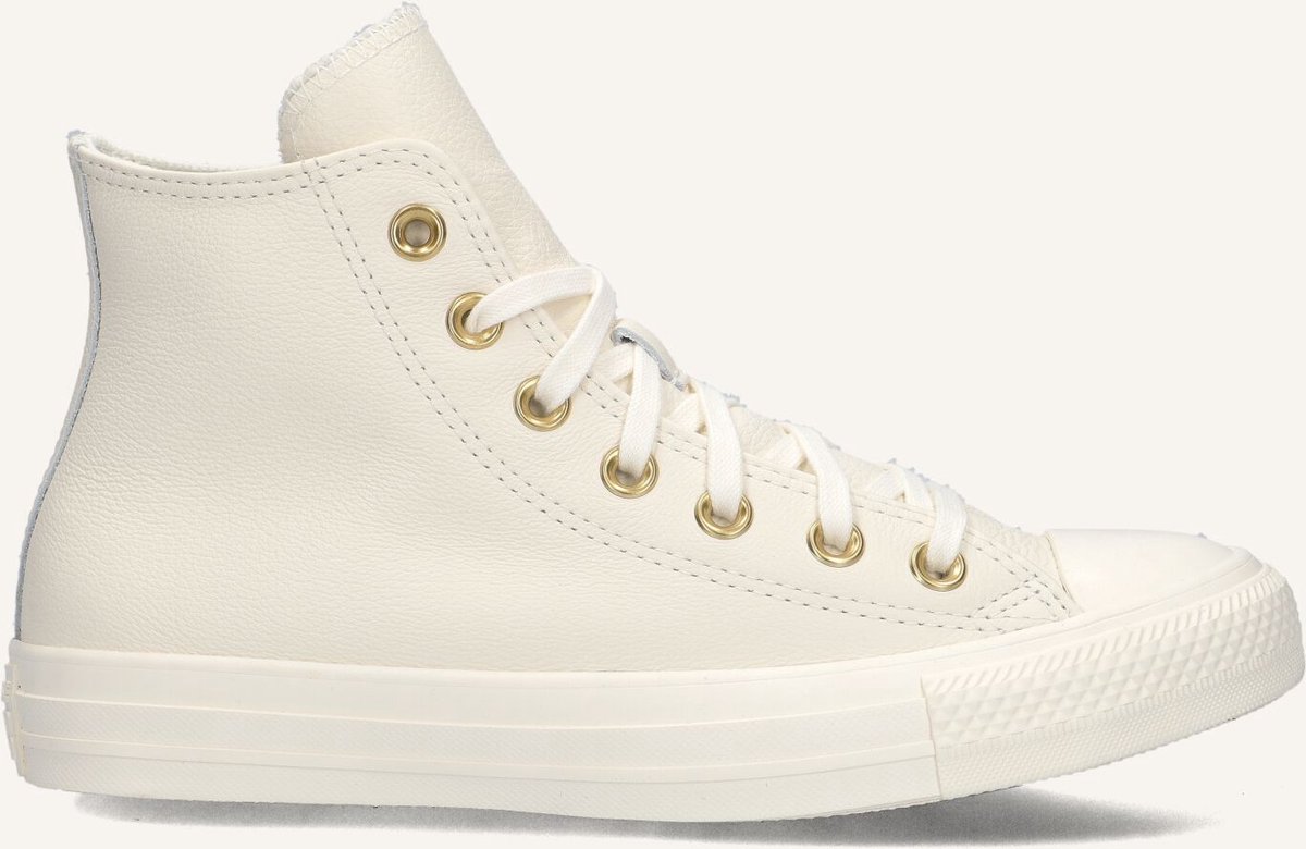 Converse Chuck Taylor All Star Hi Sneakers Dames Leren Sneaker Beige