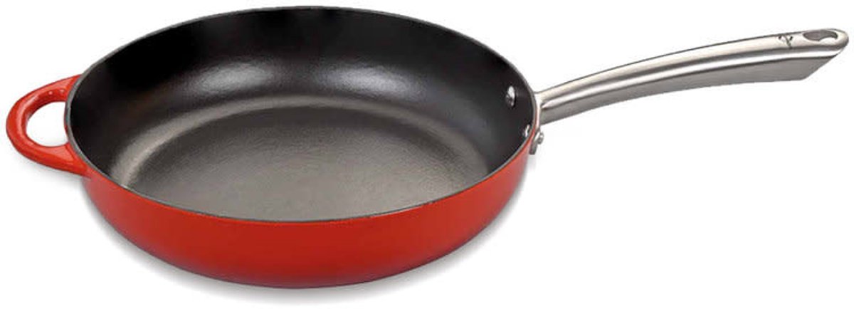 Kuchen Profi Hapjespan hoge koekenpan 28cm rood