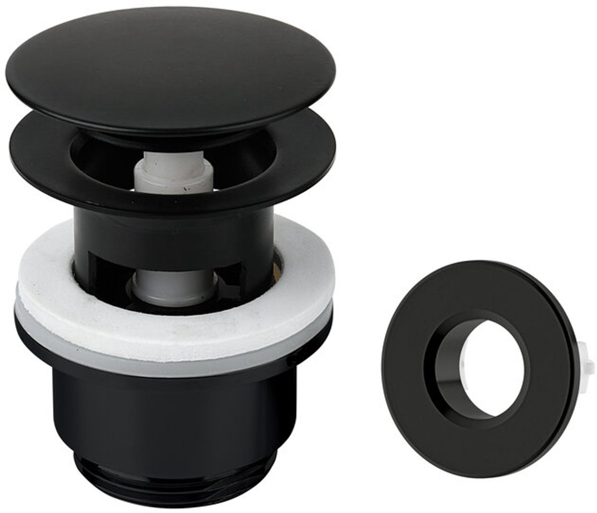 Damixa wastafelafvoerplug 5/4" klikwaste pop up mat zwart 238506100