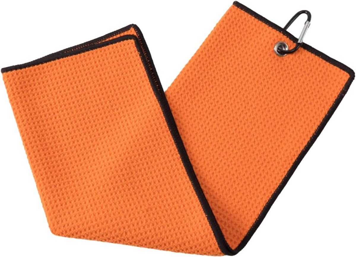 Sneldrogende Microvezel Golfhanddoek met Karabijnhaak voor Golfclubs