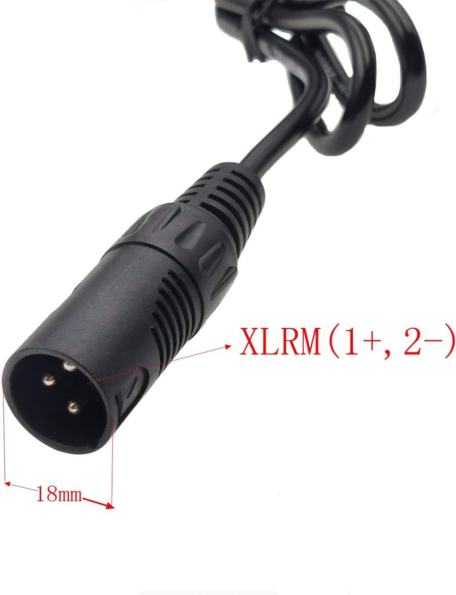 Ebike lader XLR3 3pins 36volt 3polig oplader 42v 2a E-bike SSLC084V42 acculader – foto 2