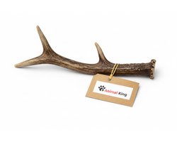 Hertengewei voor Hond 400-500 Gram - Kauwbot voor Lang Kauwplezier voor Hele Grote Honden - Hondenbot - Harde Hondensnack - Animalking - Gewei Hond