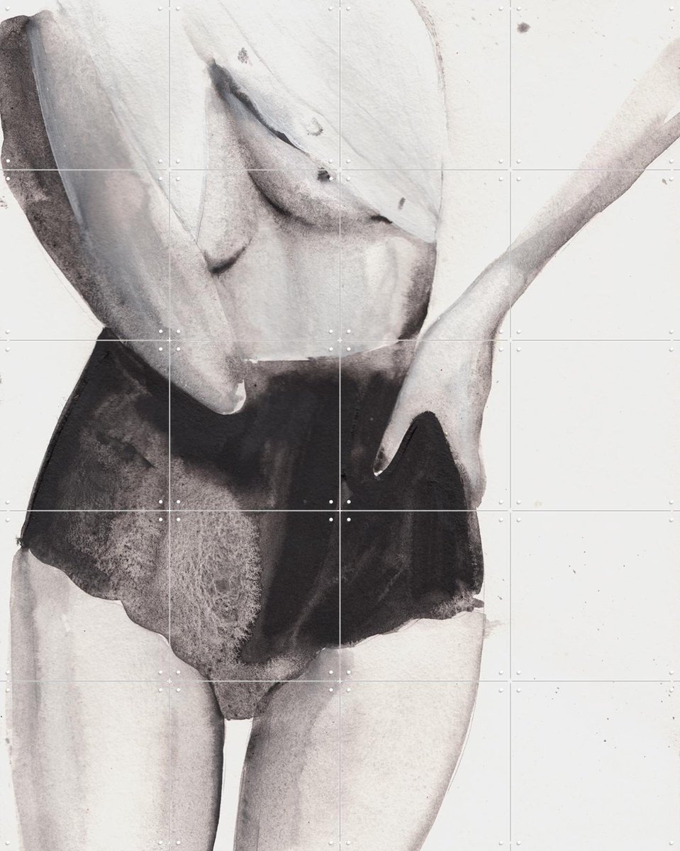 IXXI Dance with me Sugar, Victoria Verbaan - 80 x 100 cm - Gratis ophangtool - Grote wanddecoratie en posters - Illustraties, Badkamer, Mancave