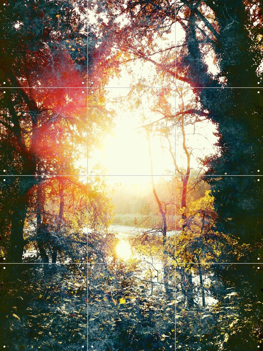IXXI Sunset Gift, Angelo Cerantola - 60 x 80 cm - Gratis ophangtool - Grote wanddecoratie en posters - Impressionisme, Fotografie, Slaapkamer