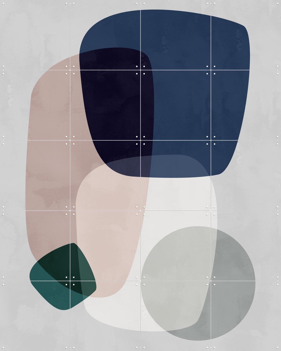 IXXI Graphic 190, Mareike Böhmer - 80 x 100 cm - Gratis ophangtool - Grote wanddecoratie en posters - Grafisch Ontwerp, Abstract, Geometrische Kunst