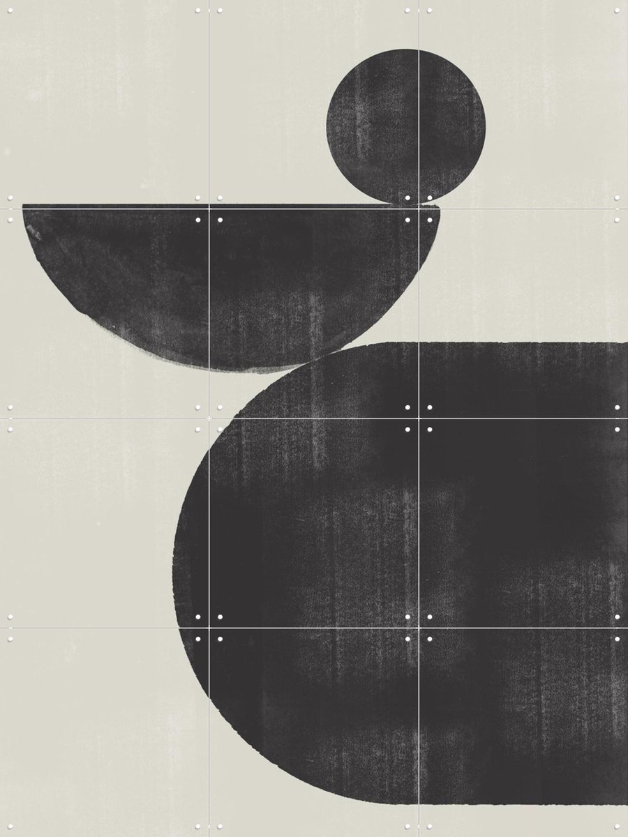 IXXI Shape Study No.3, The Miuus Studio & Various - 60 x 80 cm - Gratis ophangtool - Grote wanddecoratie en posters - Grafisch Ontwerp, Illustraties