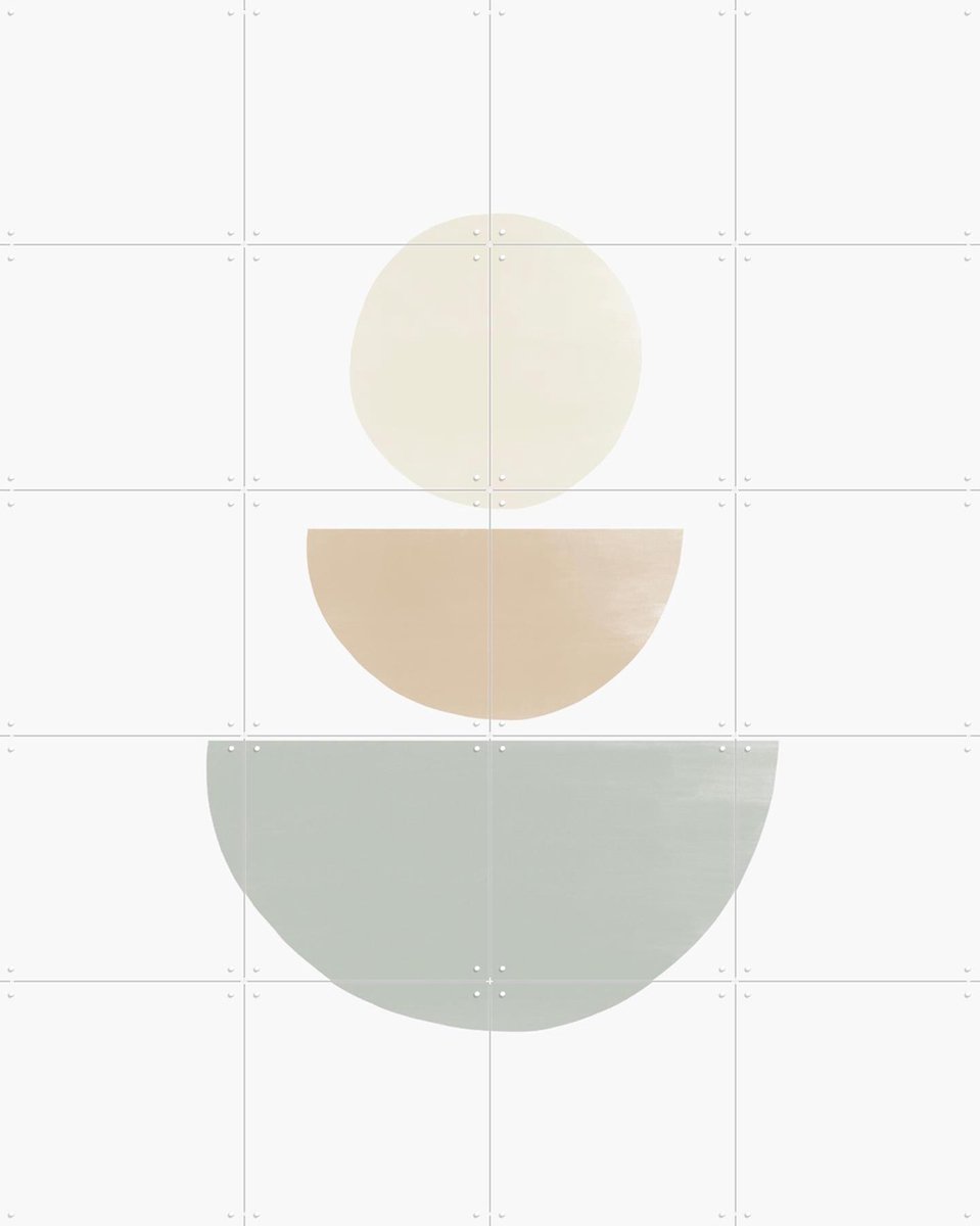 IXXI Balancing Shapes I, Bohomadic Studio - 80 x 100 cm - Gratis ophangtool - Grote wanddecoratie en posters - Abstract, Illustraties,
