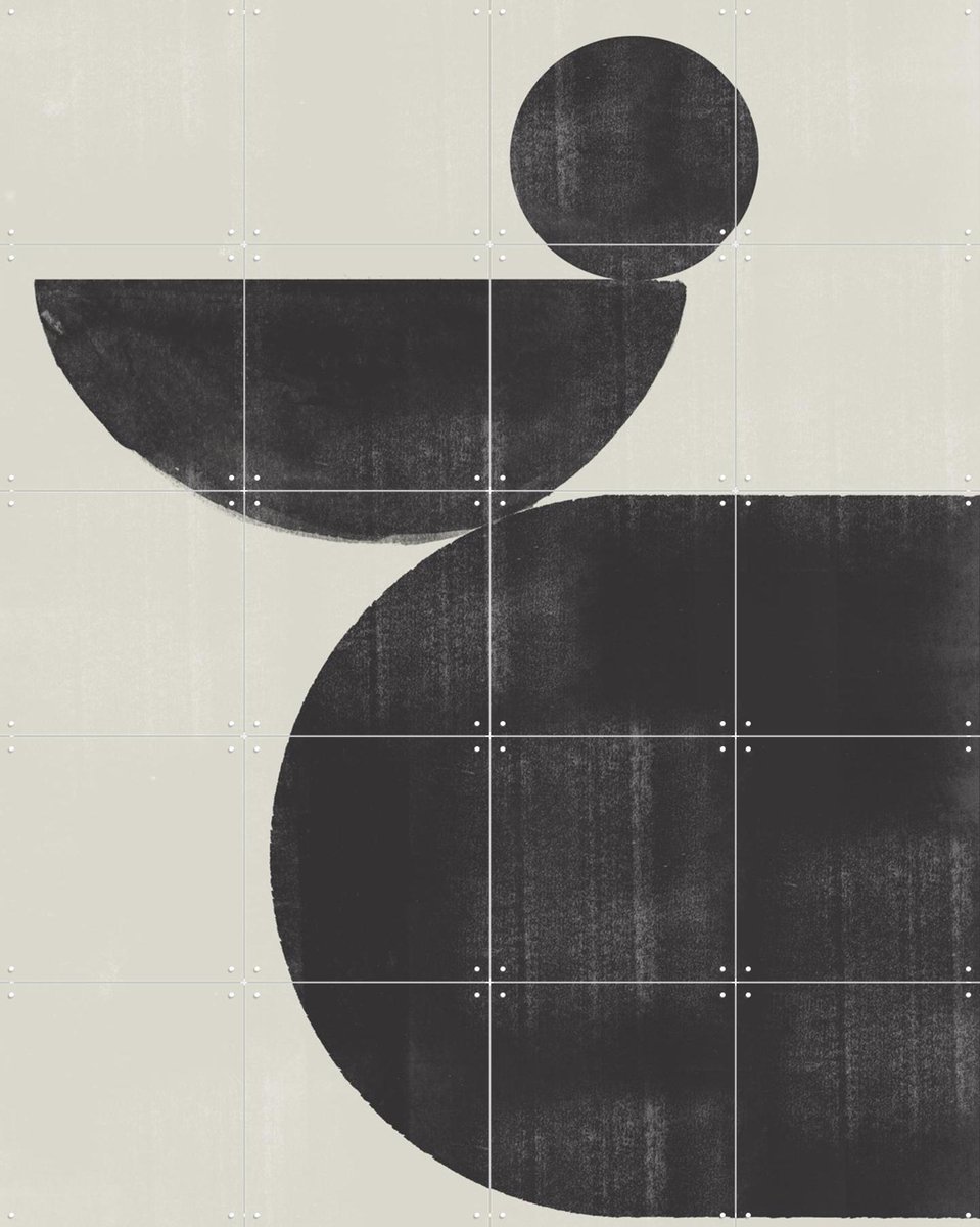 IXXI Shape Study No.3, The Miuus Studio & Various - 80 x 100 cm - Gratis ophangtool - Grote wanddecoratie en posters - Grafisch Ontwerp, Illustraties