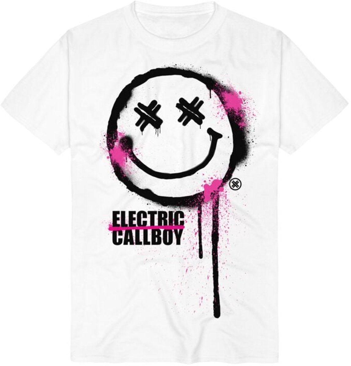 Electric Callboy Spray Smile Heren T-shirt - wit - XL
