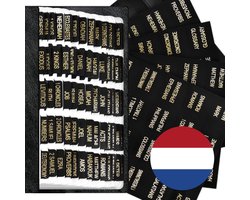 GLODI GOODS® Onglets de Bible autocollants noirs – onglets en papier – accessoires – étude biblique – néerlandais