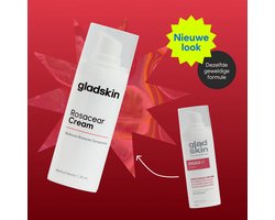 Gladskin ROSACEAR Crème voor de Rosacea-gevoelige & gevoelige huid (30ml) – Hydraterende Gezichtscrème, Dermatologisch Getest, Parfumvrij & Hypoallergeen