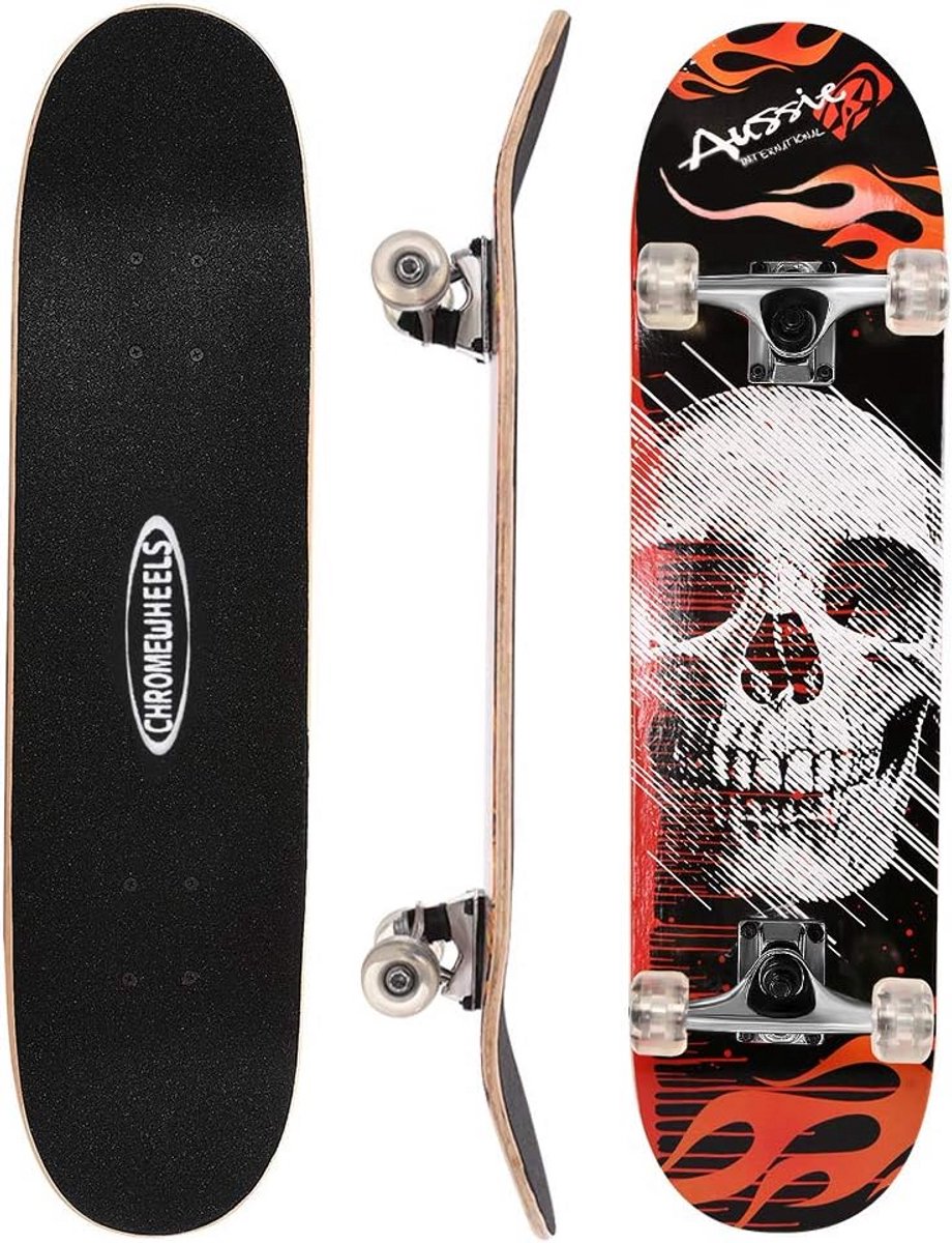 Skateboard 31 inch Dubbele Kick Cruiser Longboard - 8 Lagen Esdoorn Hout voor Kinderen en Beginners