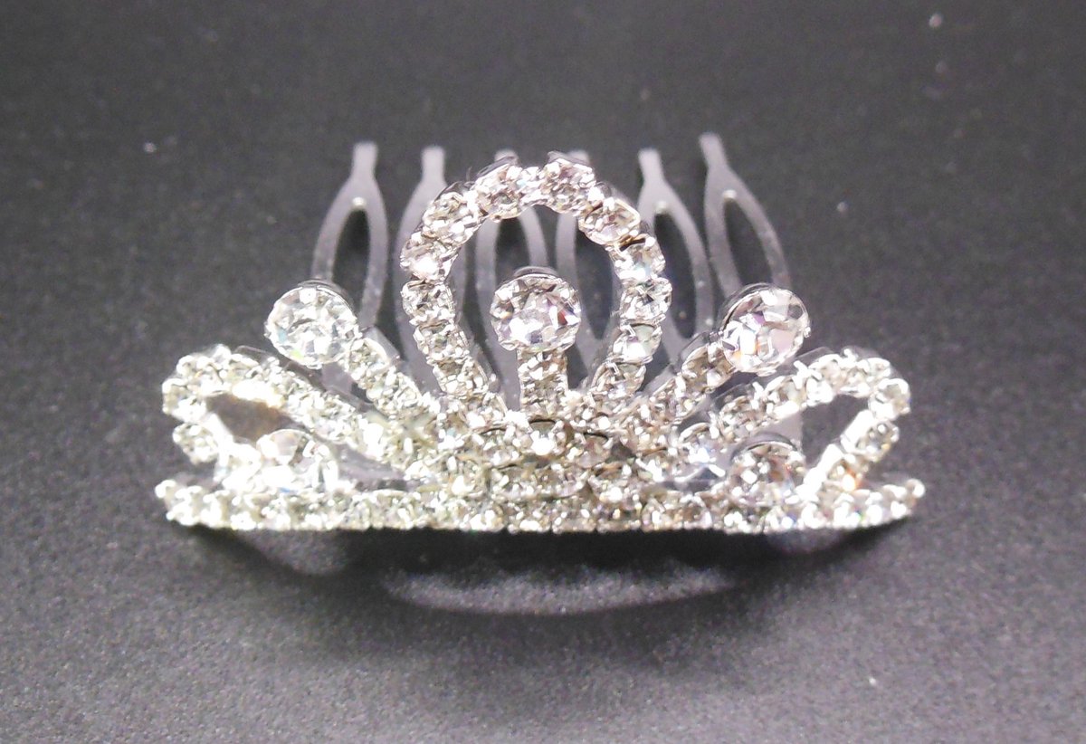 Tiara klein kroontje met strass #2