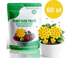 Plak klavertjes tegen rouwvliegjes 60 stuks - Rouwvliegjes bestrijden - Varenrouwmug - Plakstrips - Vangkaarten - Vangplaten - Insectenval - Insectenvanger